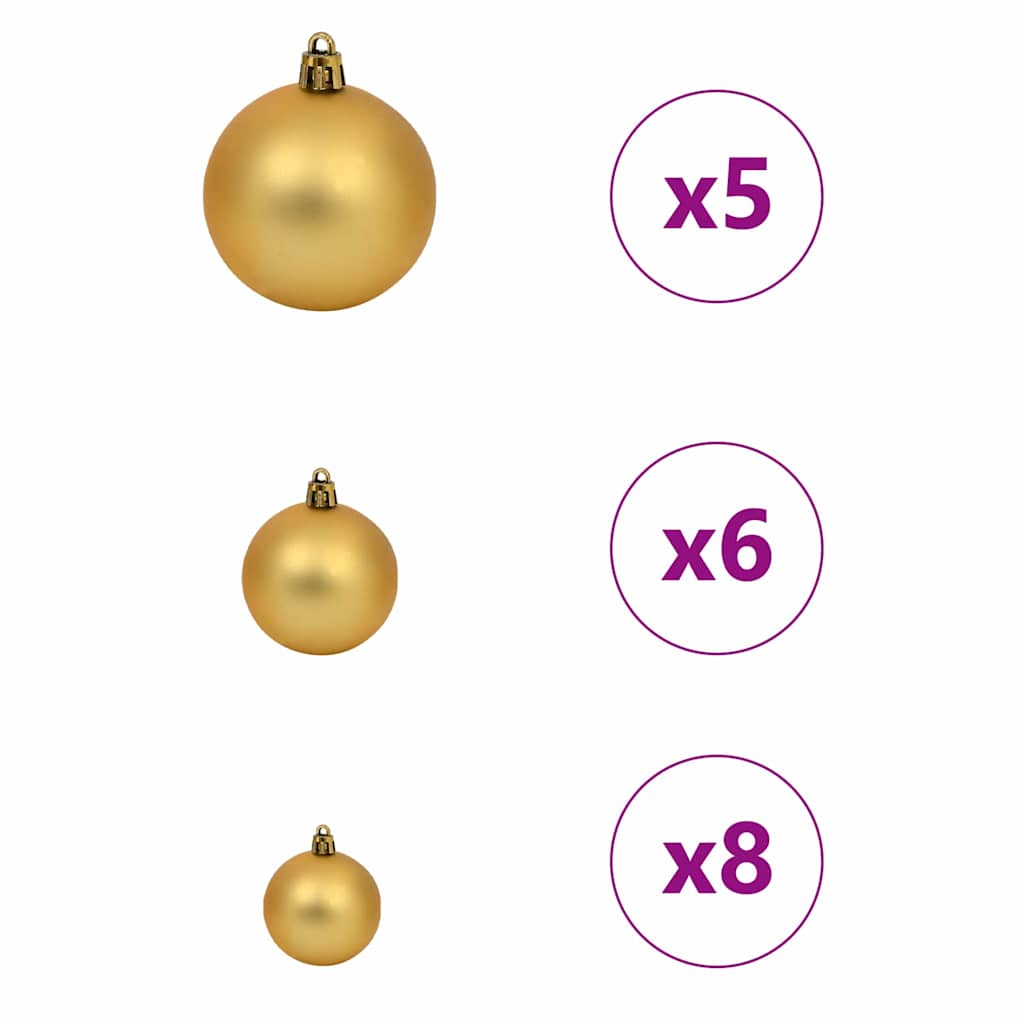 Artificial Pre-lit Christmas Tree Black 150 cm PVC