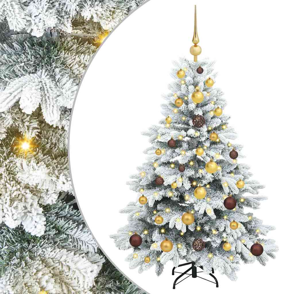 Artificial Christmas Tree with 150 LEDs White 120 cm PE and PVC