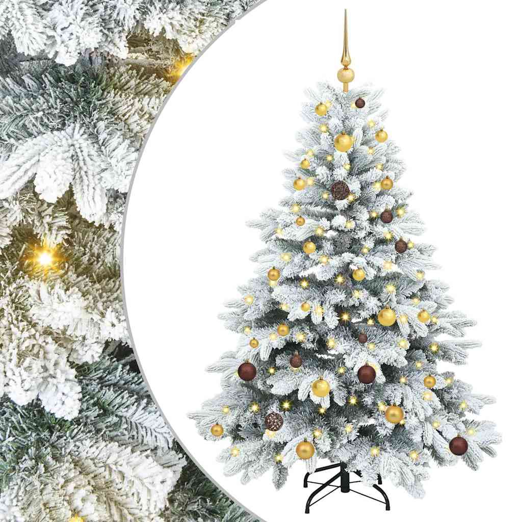 Artificial Christmas Tree with 150 LEDs White 150 cm PE and PVC