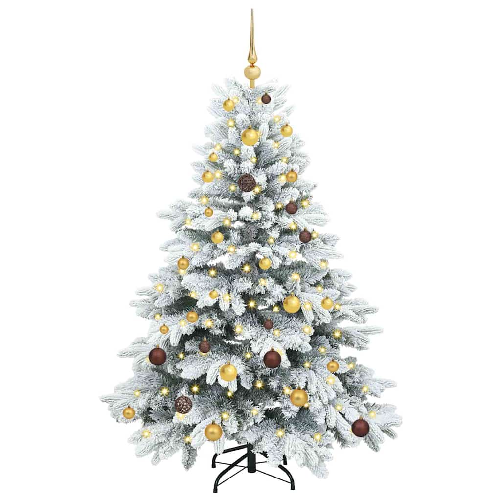 Artificial Christmas Tree with 150 LEDs White 150 cm PE and PVC