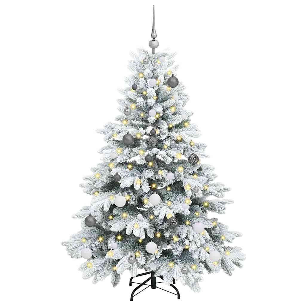 Artificial Christmas Tree with 150 LEDs White 150 cm PE and PVC