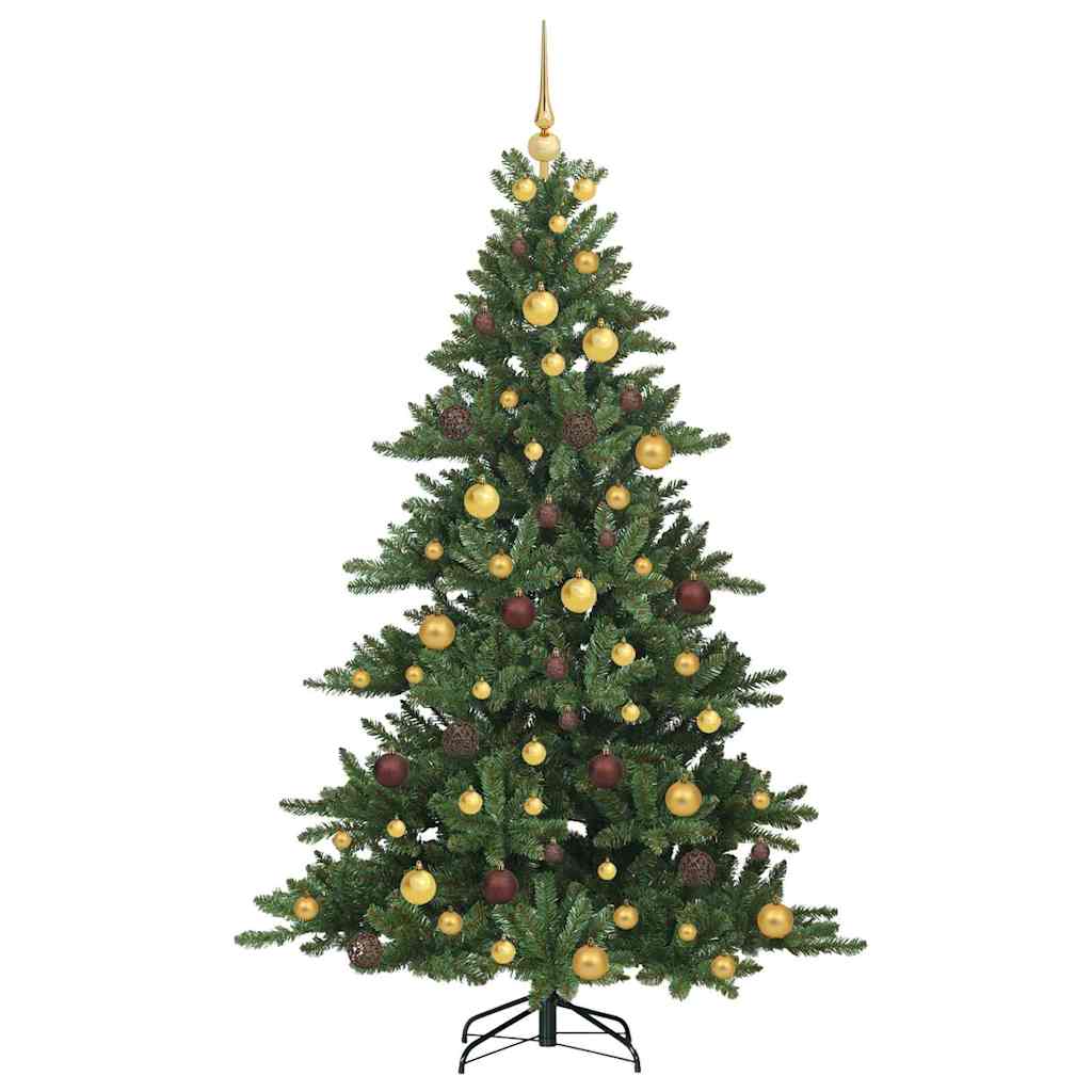 Artificial Hinged Christmas Tree Green 180 cm PVC and Steel