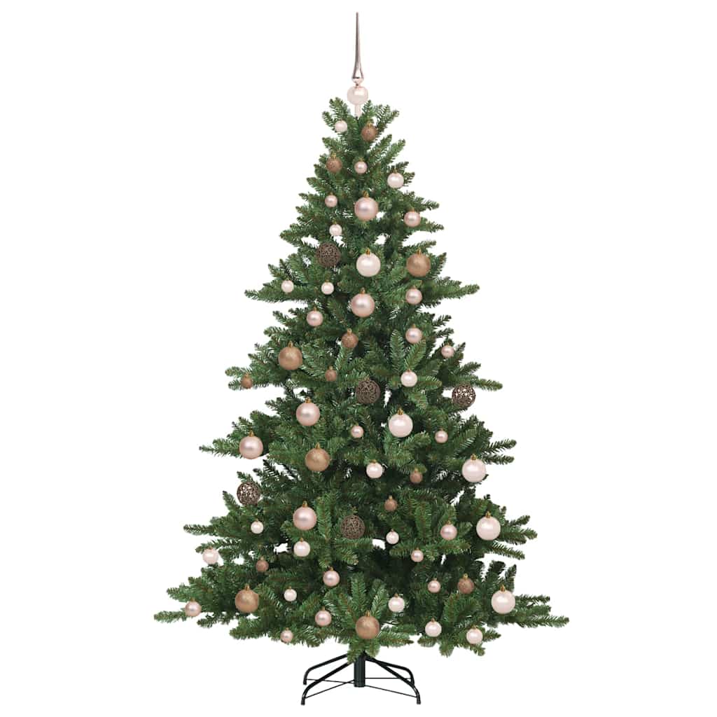 Artificial Hinged Christmas Tree Green 180 cm PVC and Steel