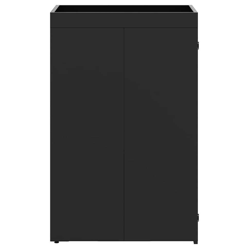 Wheelie Bin Storage with Planter Roof for Single 240L Bin Black