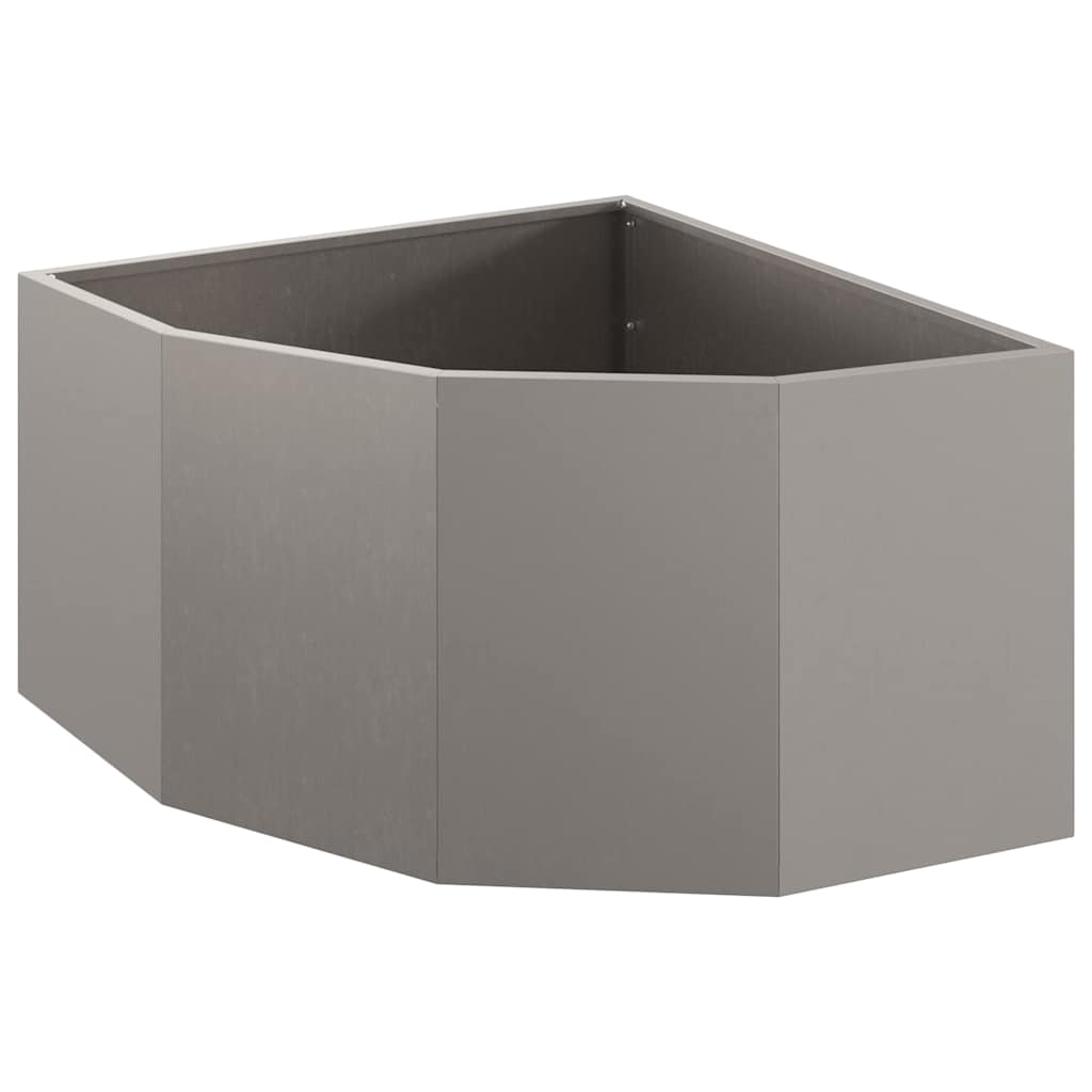 Corner Planter Rusty 60 x 60 x 35 cm Weathering steel