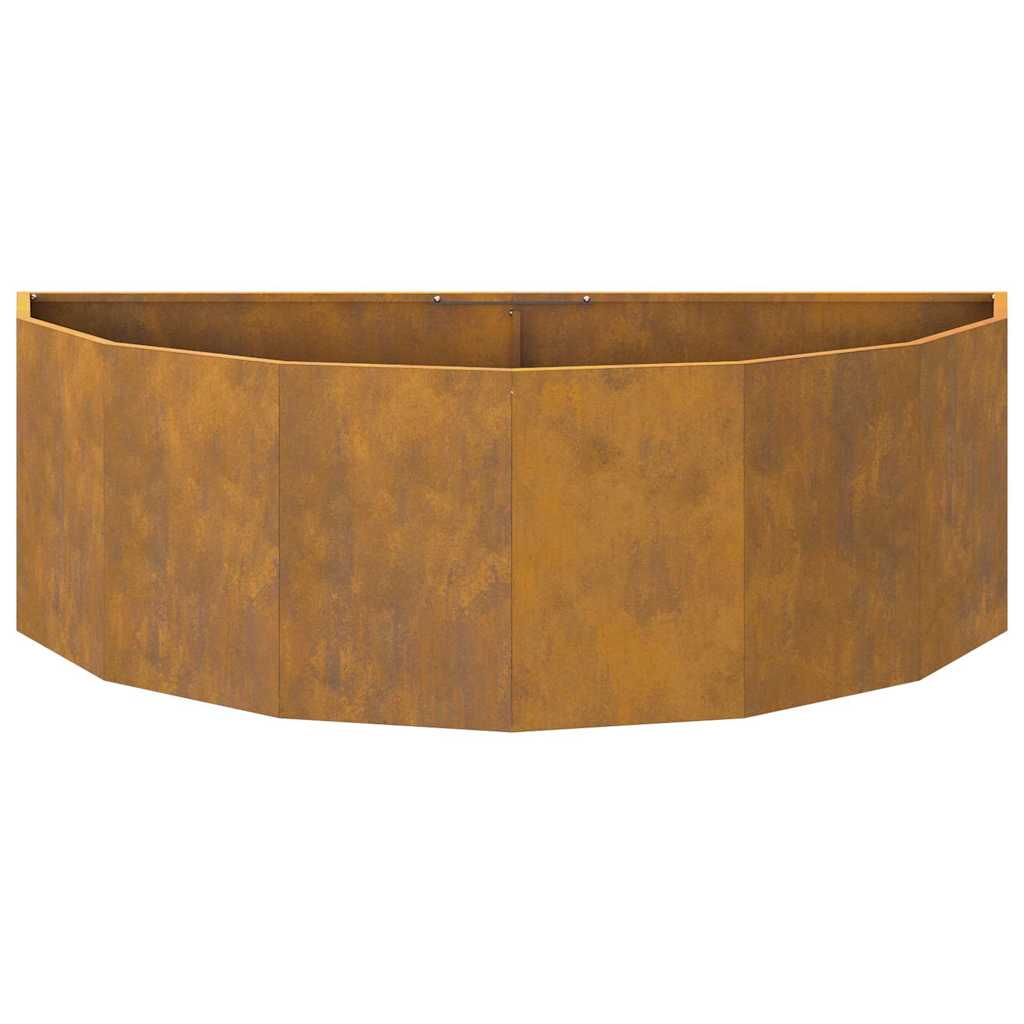 Planter Rusty 120 x 60 x 35 cm Weathering Steel