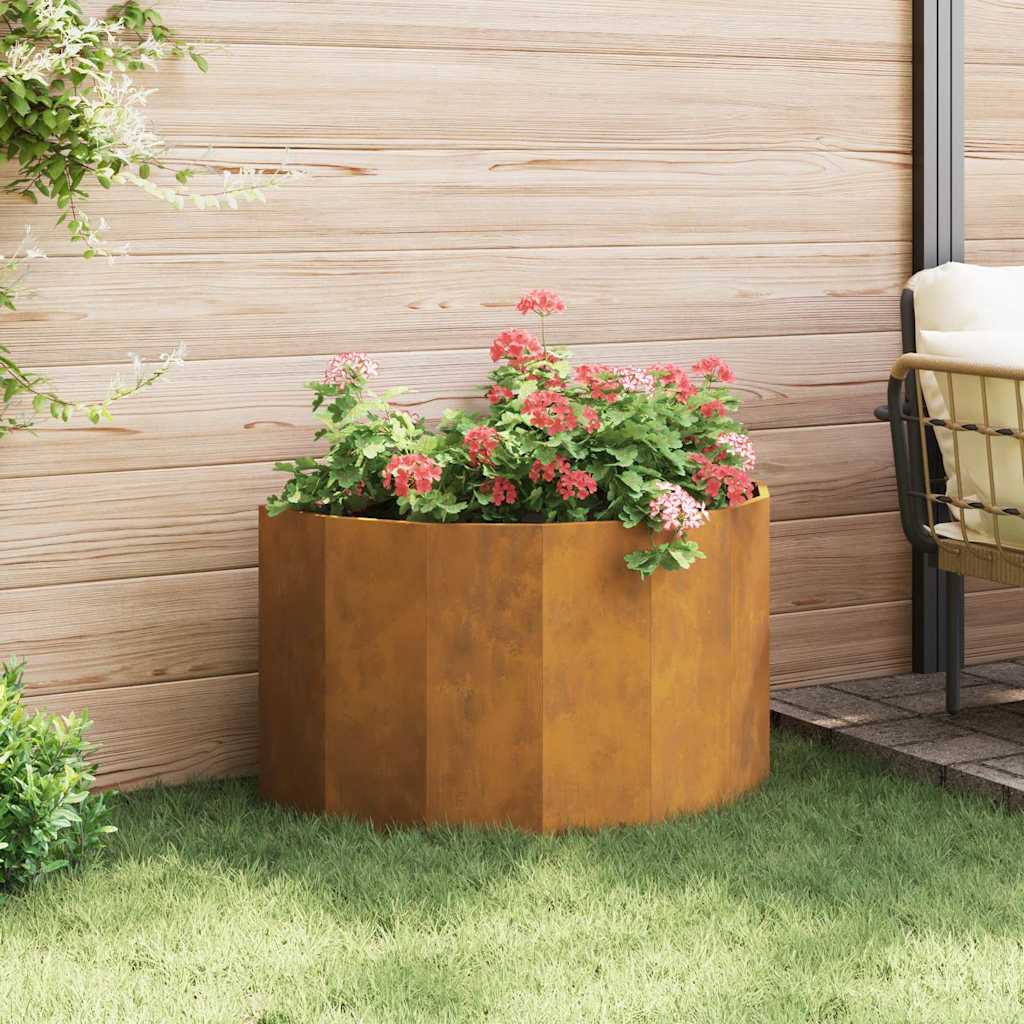 Planter Rusty 90 x 45 x 50 cm Weathering Steel