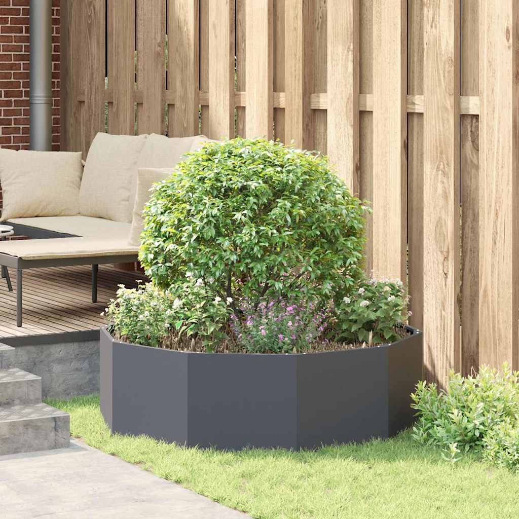 Planter Anthracite 120 x 120 x 35 cm Steel