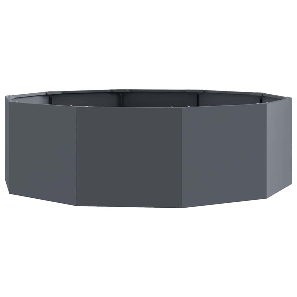 Planter Anthracite 120 x 120 x 35 cm Steel