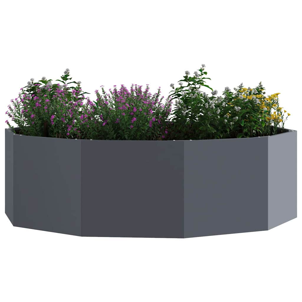 Planter Anthracite 120 x 120 x 35 cm Steel