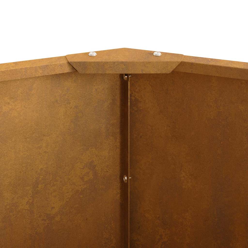 Planter Rusty 90 x 90 x 35 cm Weathering Steel