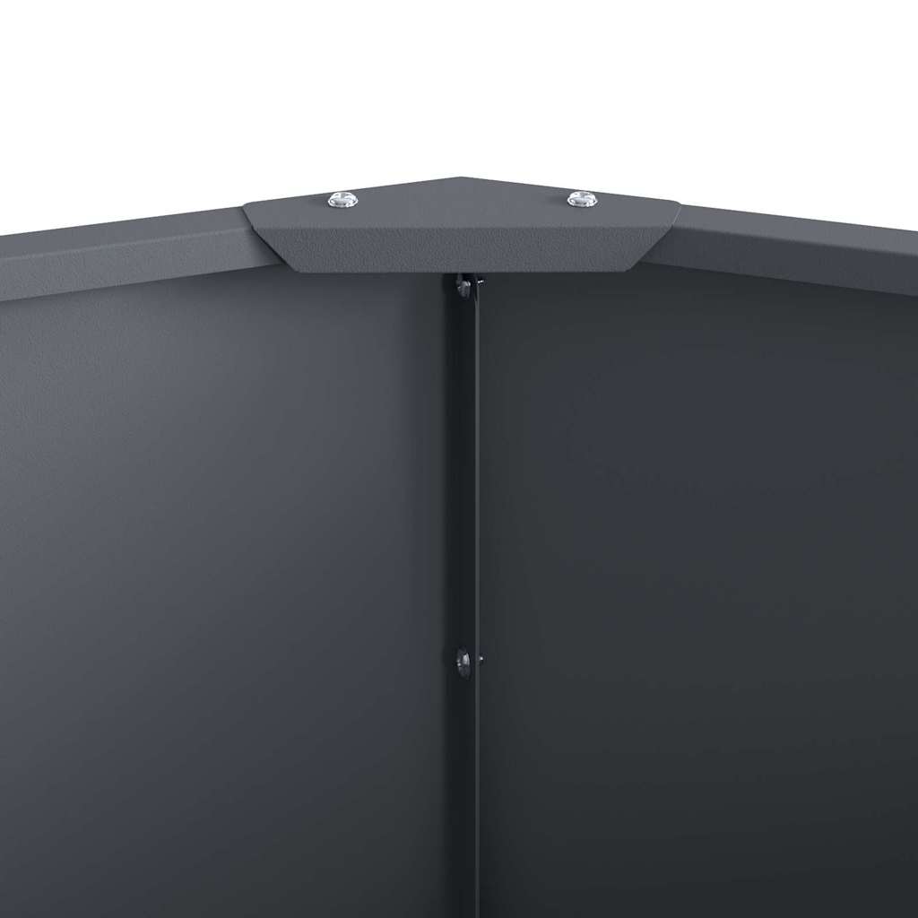 Planter Anthracite 60 x 60 x 35 cm Steel