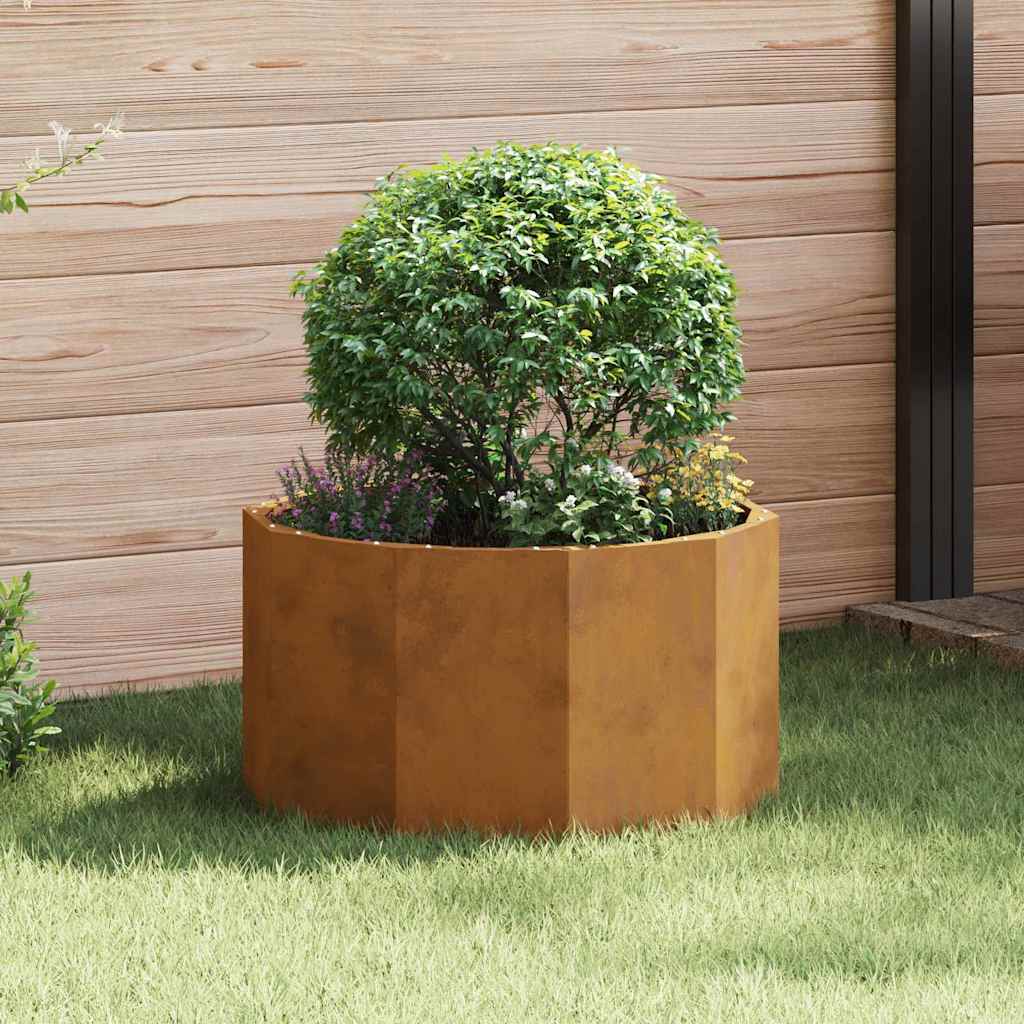 Planter Rusty 60 x 60 x 35 cm Weathering Steel