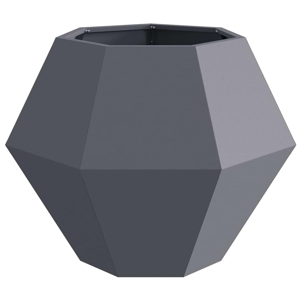 Planter Anthracite 75 x 75 x 60 cm Steel