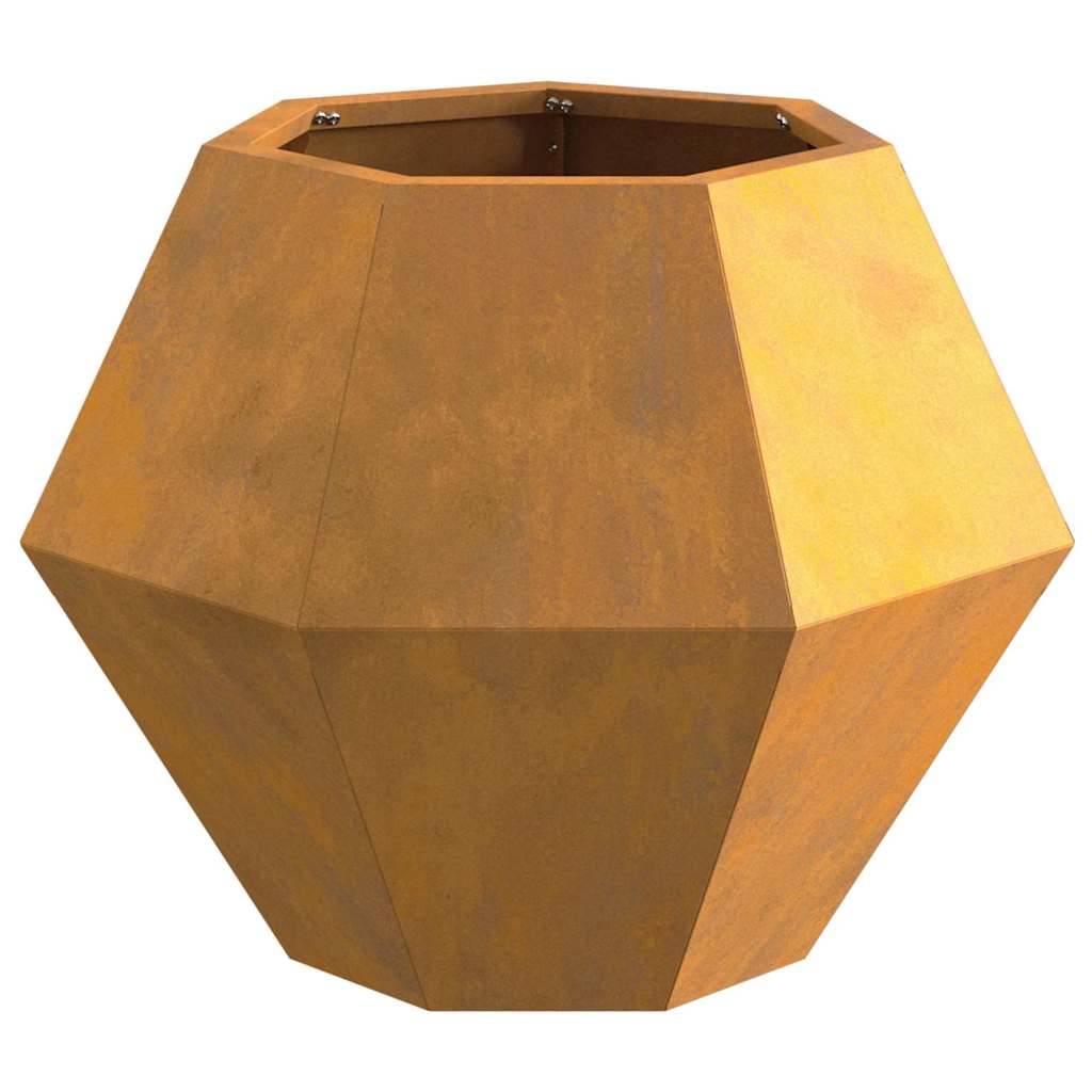 Planter 2 pcs Rusty 50 x 50 x 40 cm Weathering Steel