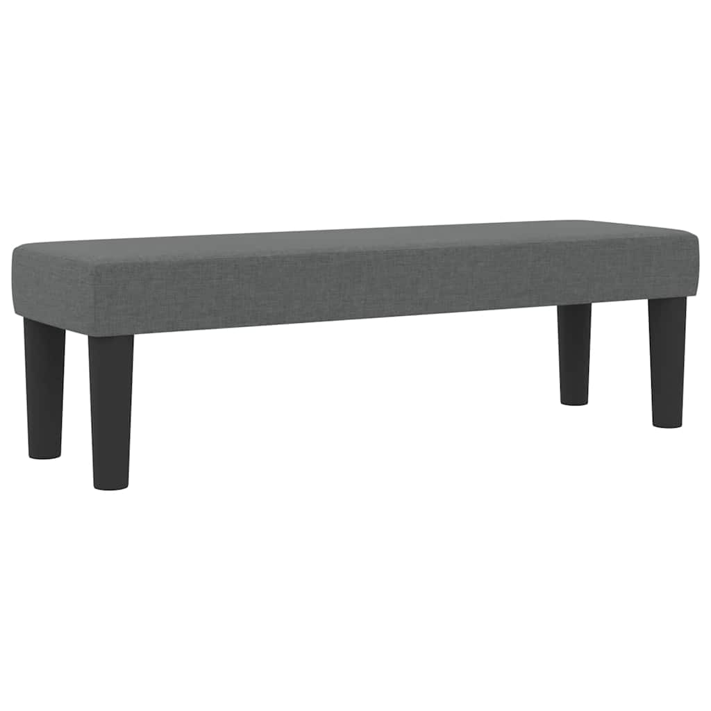 Box Spring Bed with Cushion Dark Grey 152 x 200 cm Fabric
