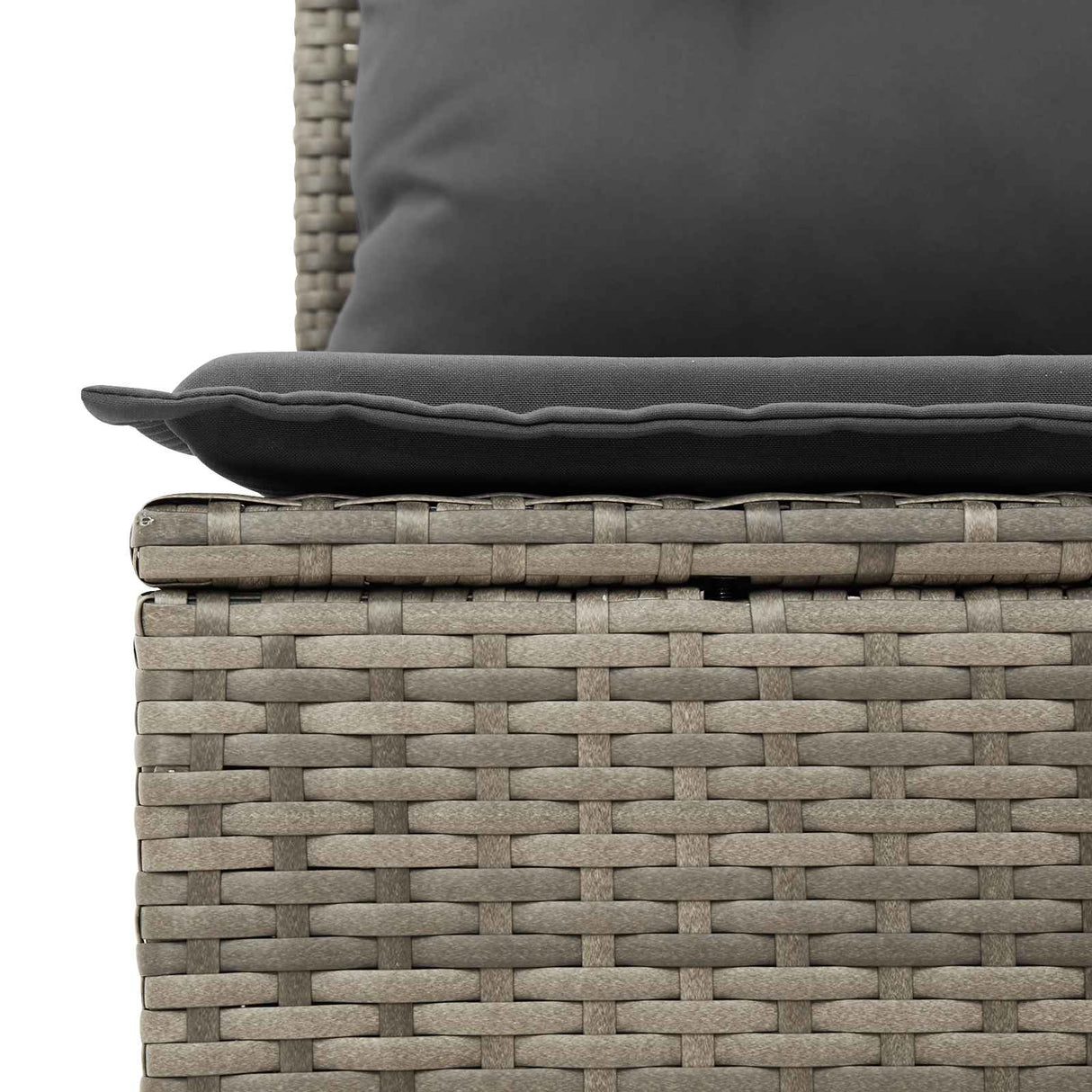 Garden Sofa Set 7 pcs 6-Seater Grey Poly Rattan