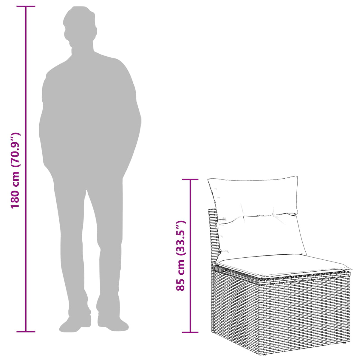 Garden Dining Set with Cushion with Storage 7 pcs Black