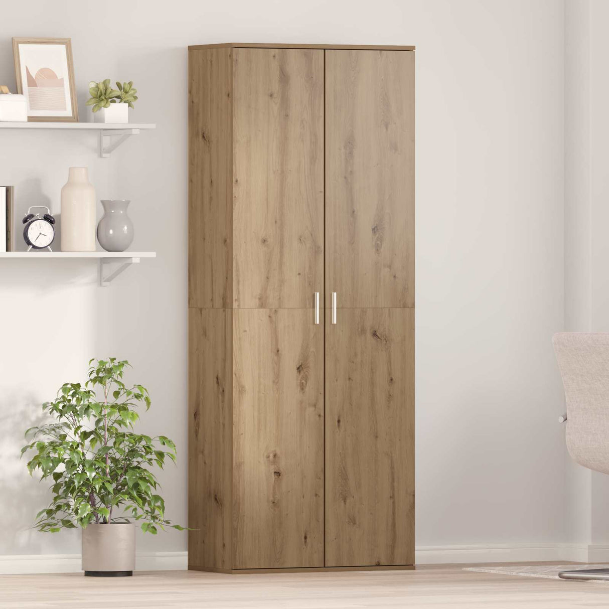 Highboard 70 x 33.5 x 180 cm Engineered Wood Artisan Oak