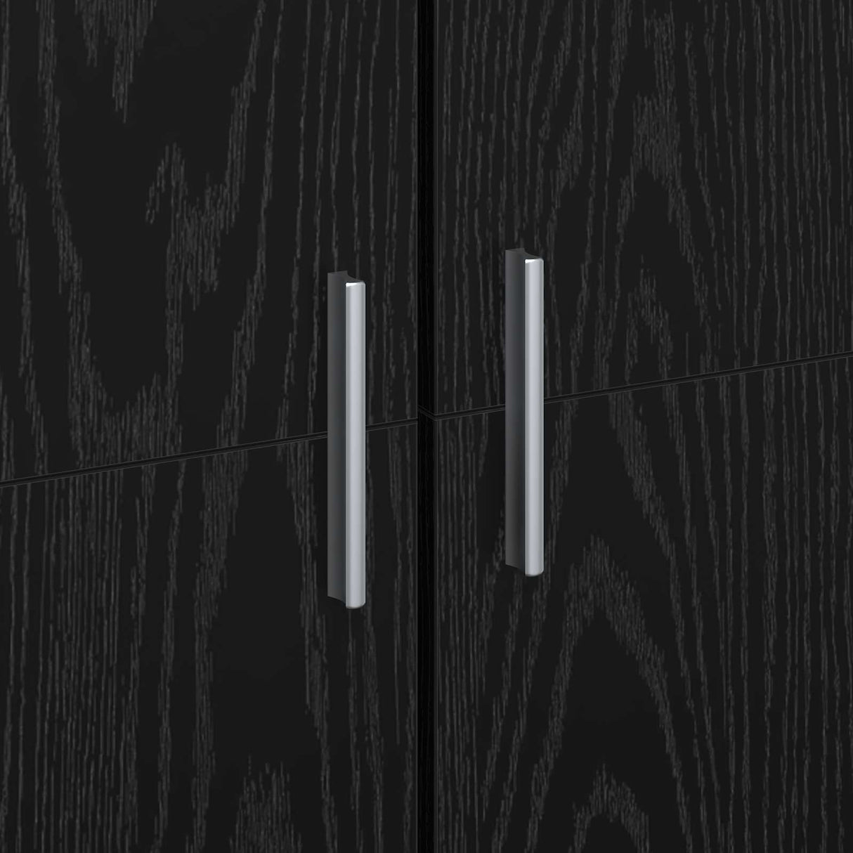 Highboard 70 x 33.5 x 180 cm Engineered Wood Black Oak