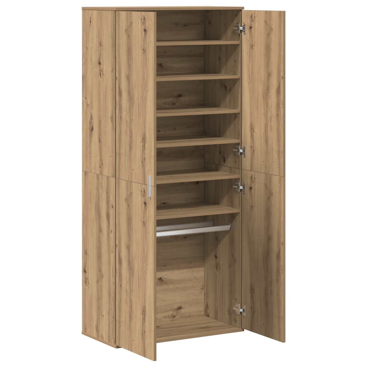 Highboard 80 x 39 x 178 cm Engineered Wood Artisan oak