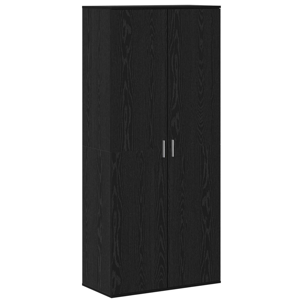 Highboard 80 x 39 x 178 cm Engineered Wood Black Oak