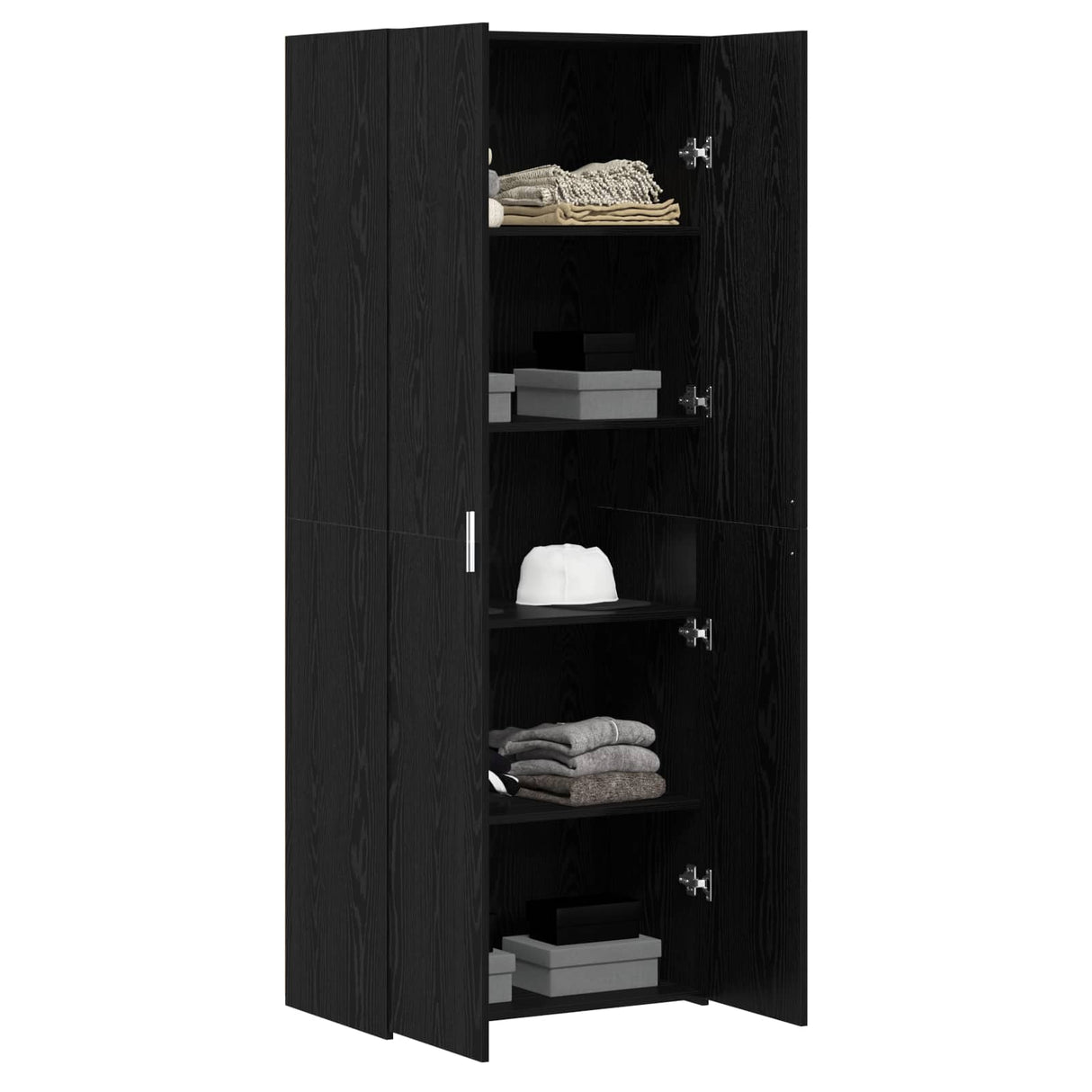 Highboard Black Oak 70 x 42,5 x 185 cm
