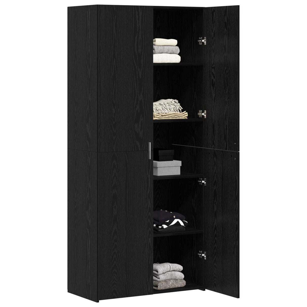 Highboard Black Oak 80 x 42 x 185 cm
