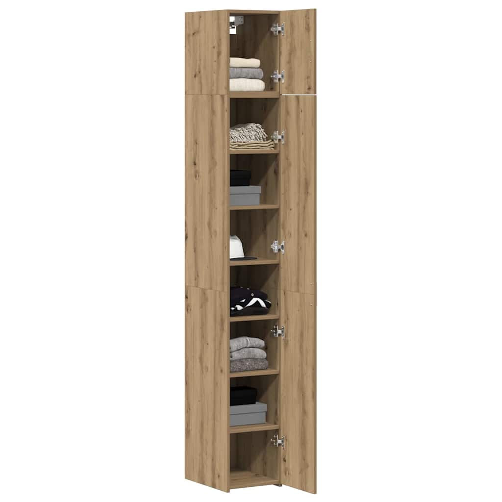 2-piece storage cabinet with shelves 2 pcs Artisan Oak