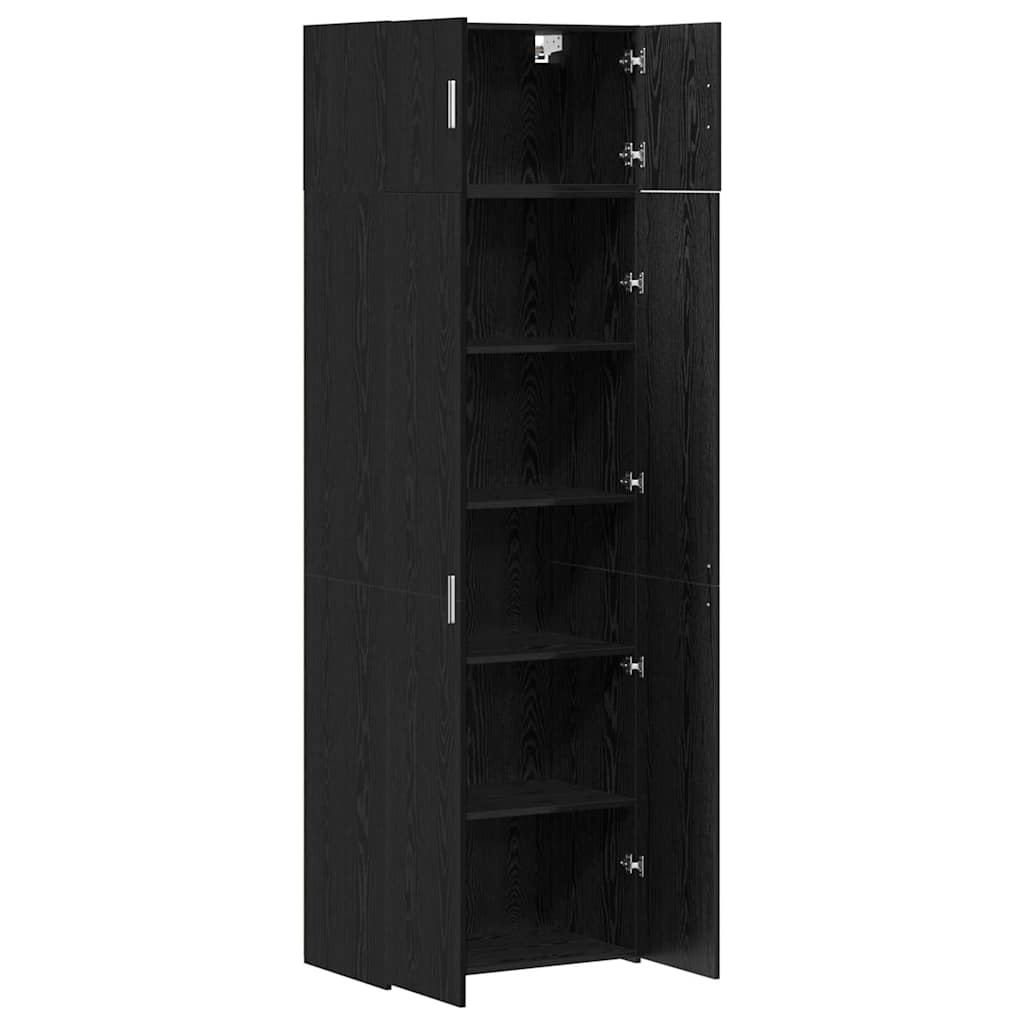 Storage Cabinet Black oak 70 x 42.5 x 225 cm Engineered wood