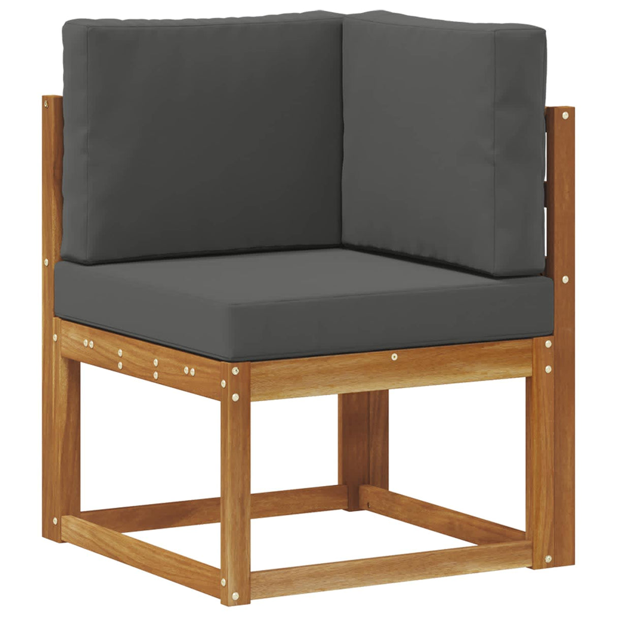 Outdoor Sofa Set with Cushion 8 pcs Natural and Anthracite