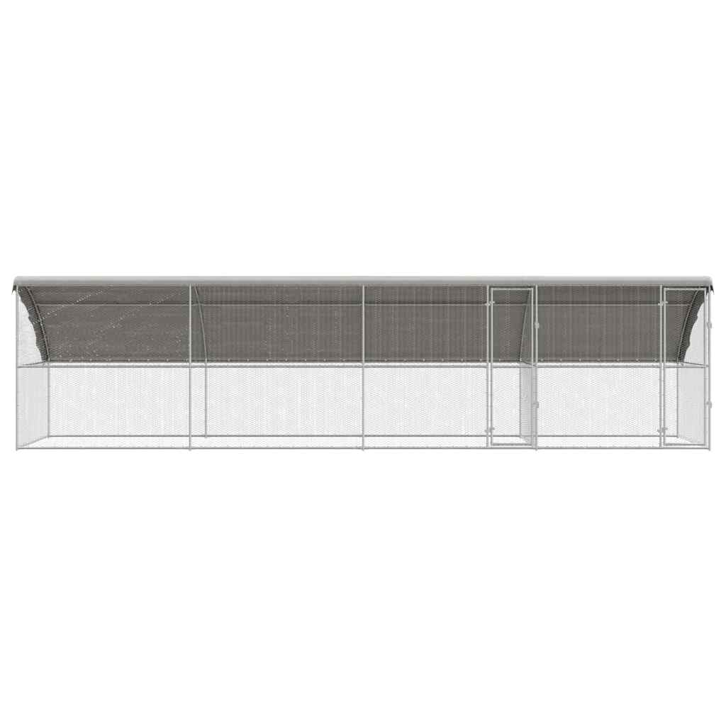 Chicken Cage 4 pcs Silver 800 x 200 x 200 cm Galvanised Steel