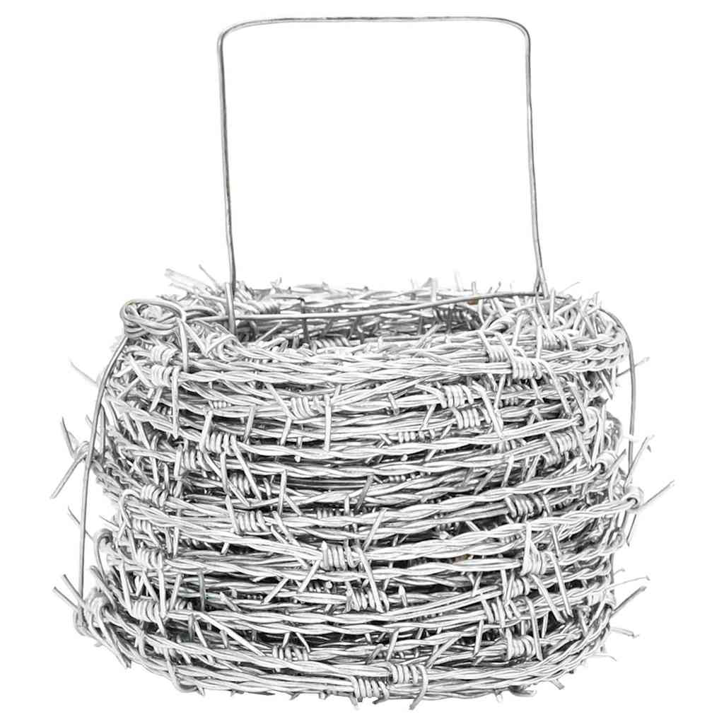 Barbed Wire Silver 100 m Hot-dip Galvanised Steel