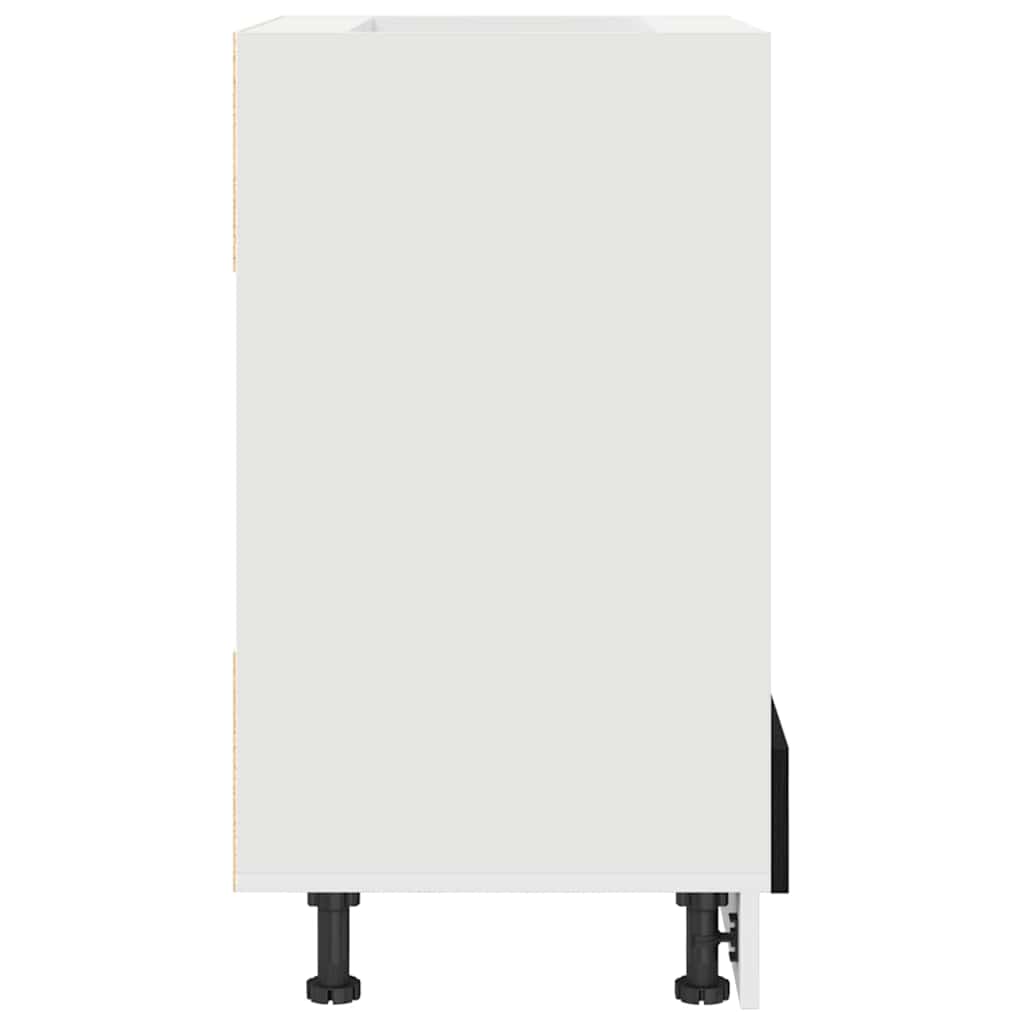 Oven cabinet Riga Black oak 60 x 46 x 81,5 cm Engineered Wood