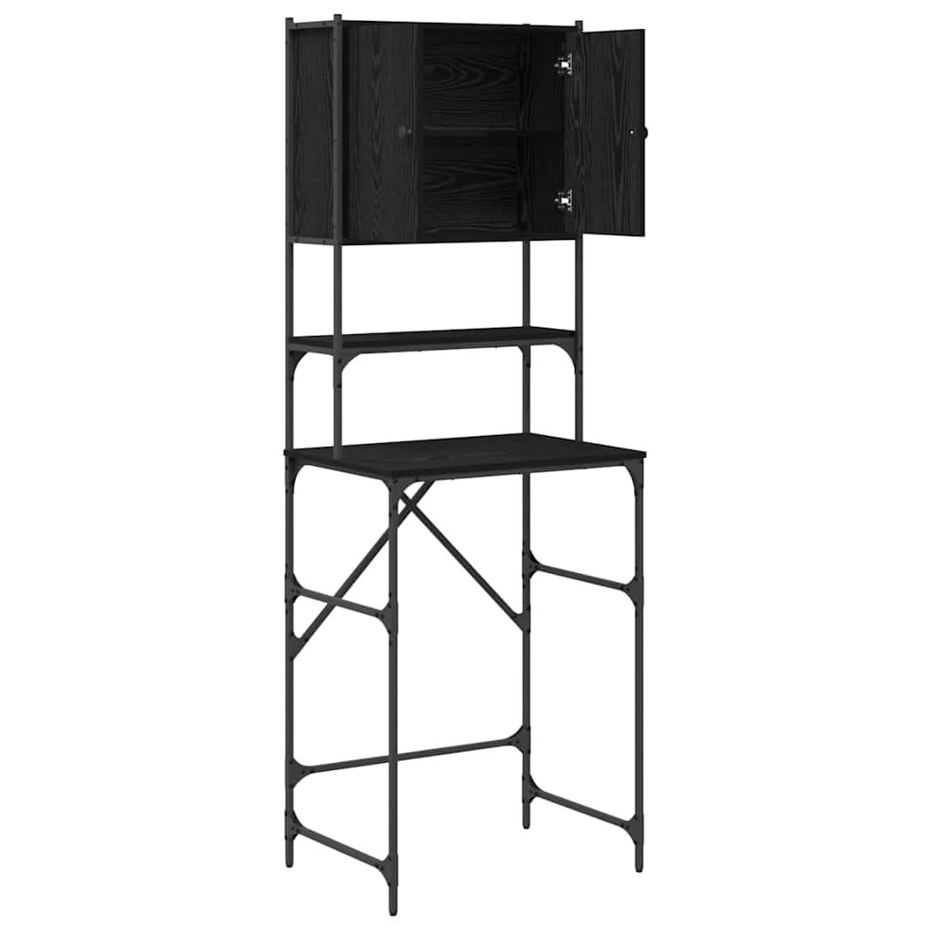 Washing Machine Cabinet Black oak 68 x 48.5 x 194 cm