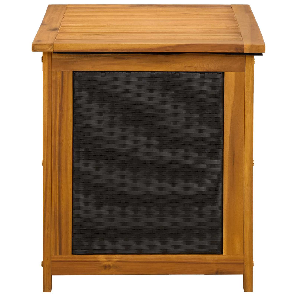 Garden Storage Box 88 L Solid Acacia Wood 60 x 50 x 56 cm Black