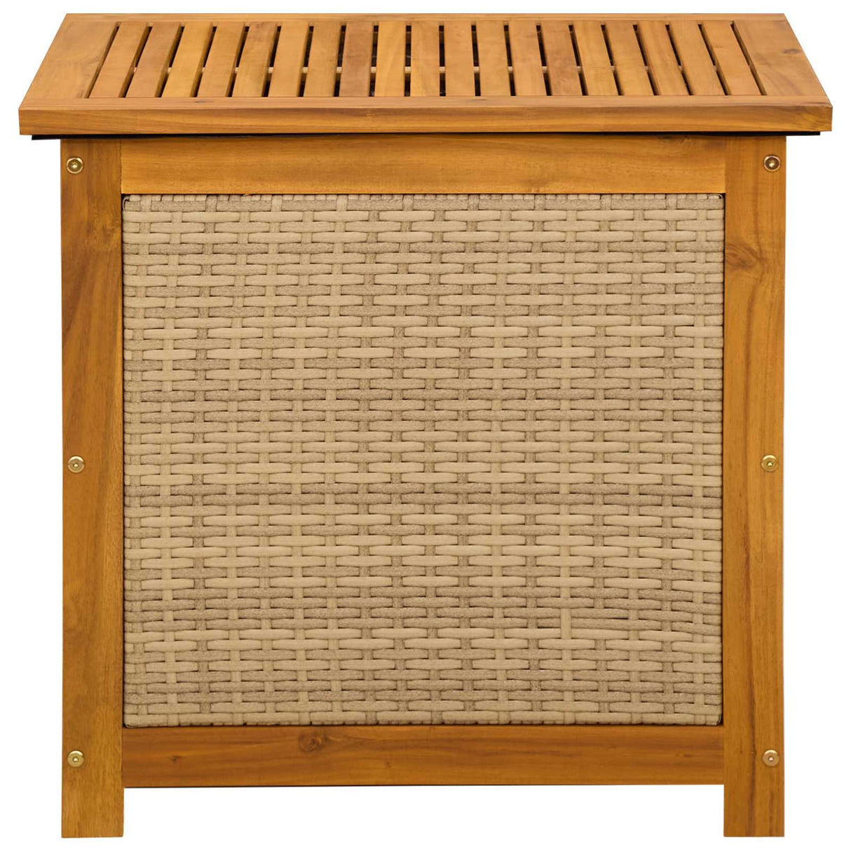 Garden Storage Box 88 L Solid Acacia Wood 60 x 50 x 56 cm Beige