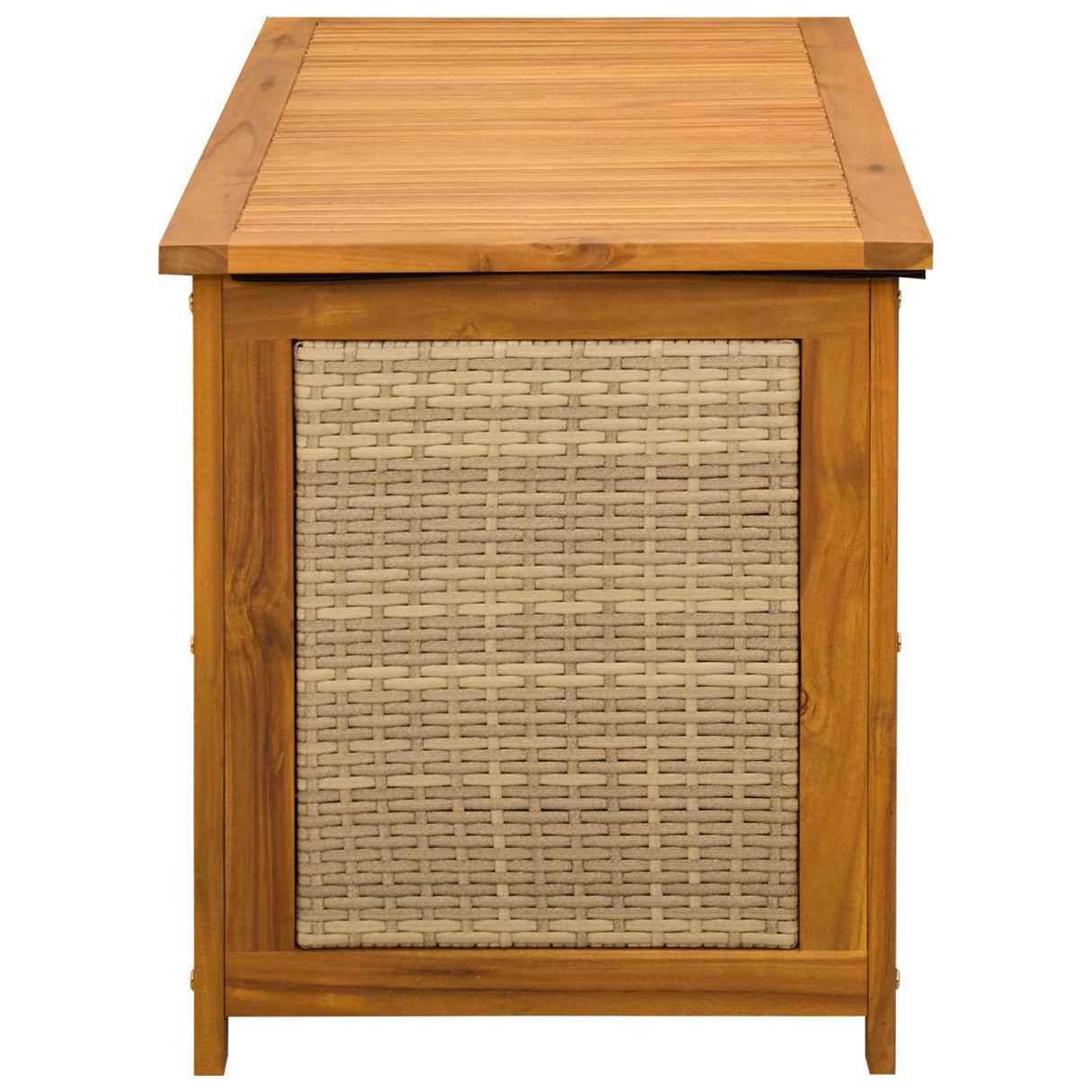 Garden Storage Box 88 L Solid Acacia Wood 60 x 50 x 56 cm Beige