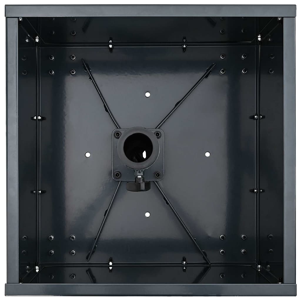 Parasol Base Manual Anthracite 45 x 45 x 45 cm Steel