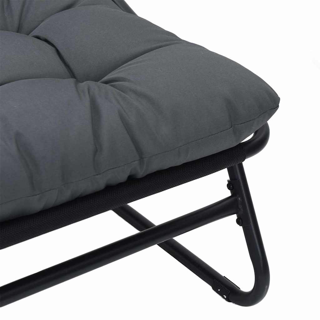 Garden Furniture Black Powder-Coated Steel