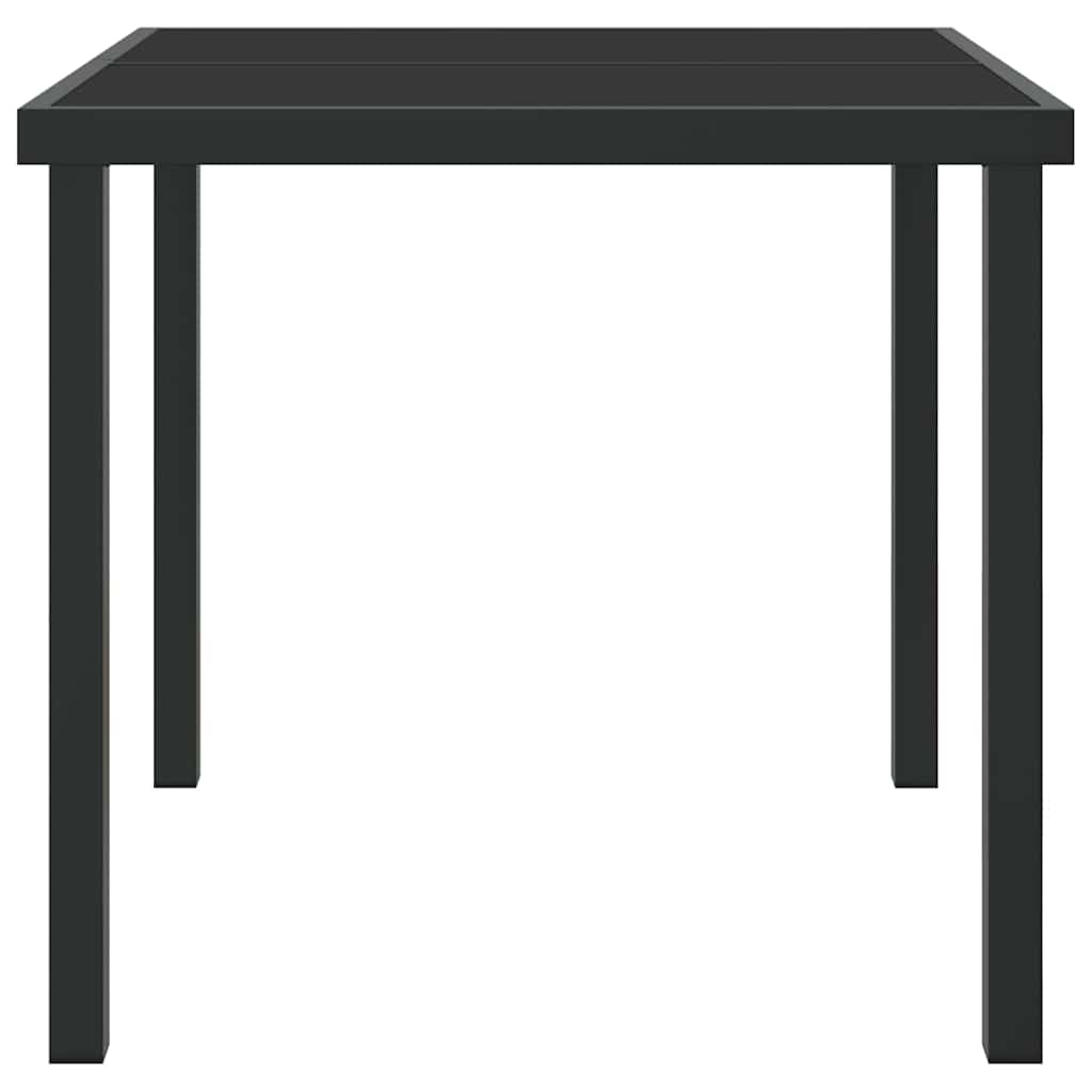 Garden Table Black 80 x 80 x 73 cm Metal