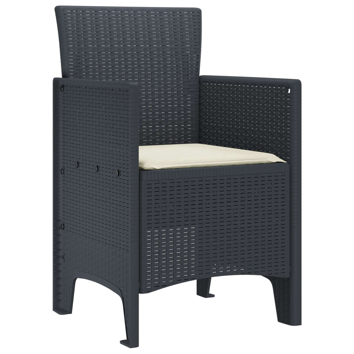 Garden Chair 4 pcs Anthracite 53 x 49 x 85 cm PP