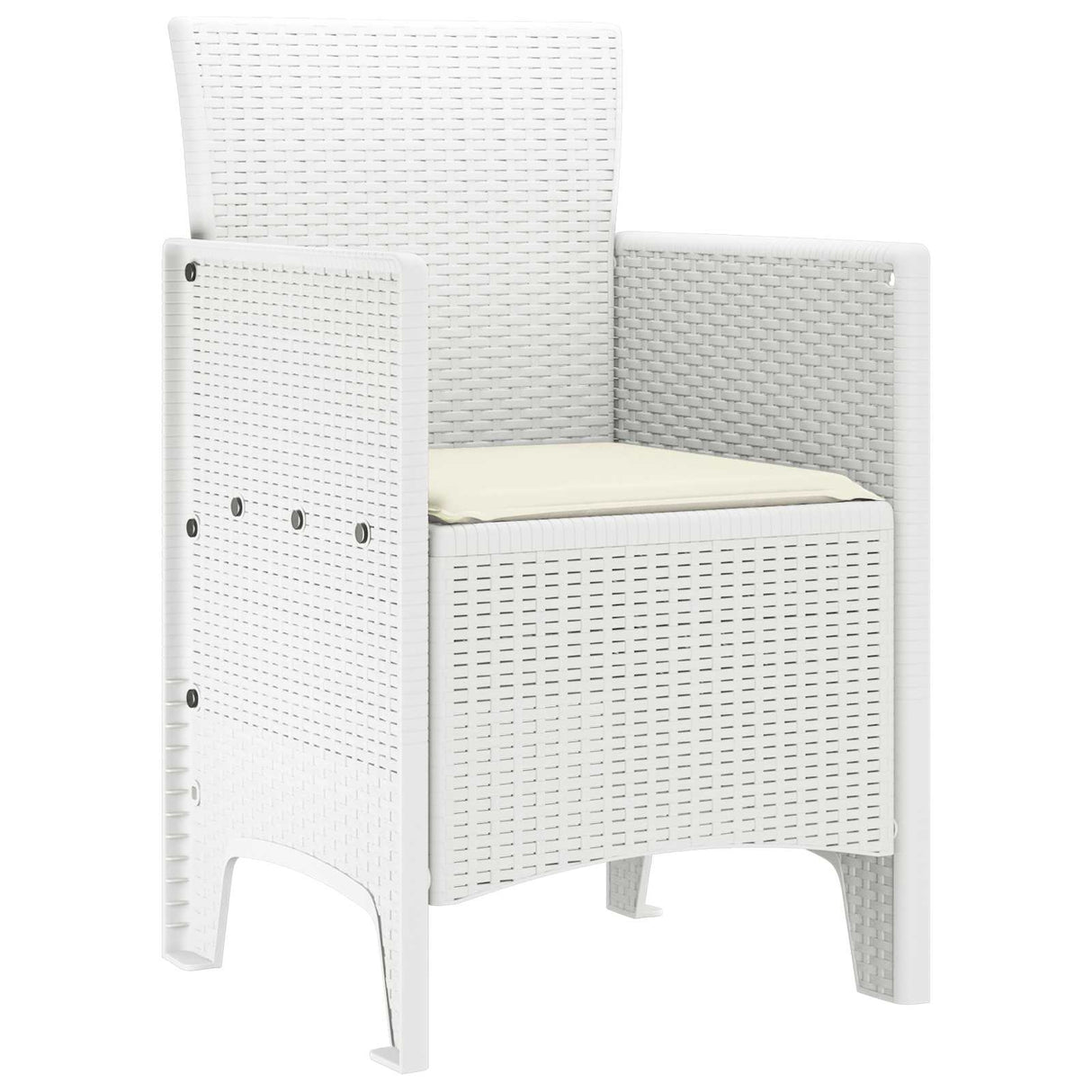 Garden Chair 4 pcs White 53 x 49 x 85 cm PP