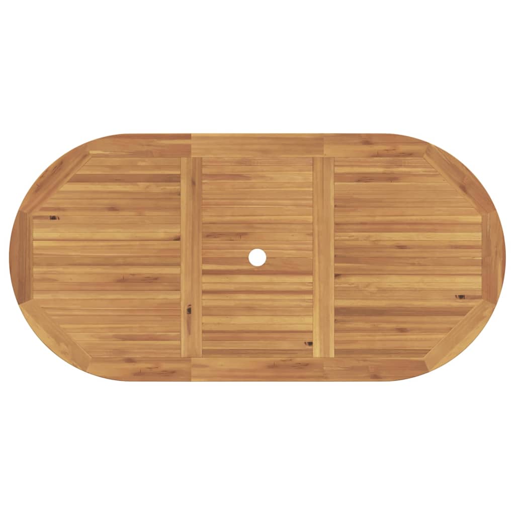 Garden Dining Set 5 pcs Brown Solid teak wood