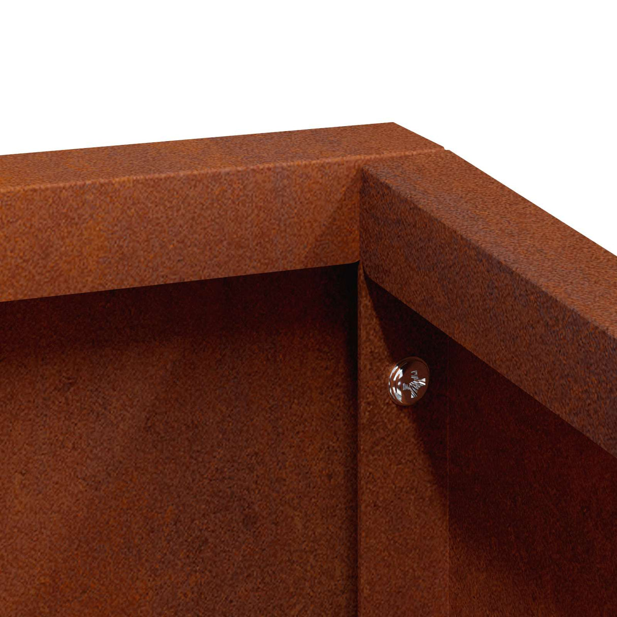Garden Planter Brown 60 x 60 x 50 cm Weathering Steel