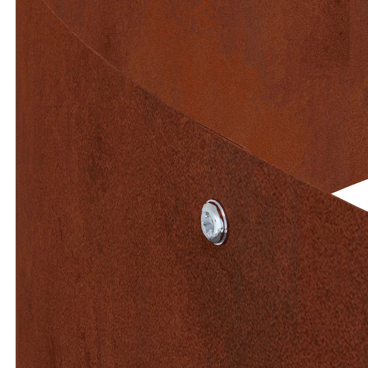 Garden Planter Brown 120 x 120 x 20 cm Weathering Steel