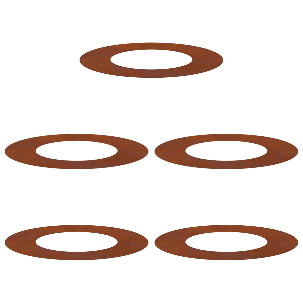 suitable for Flat Tree Rings 5 pcs Brown Ø40 / 70 cm