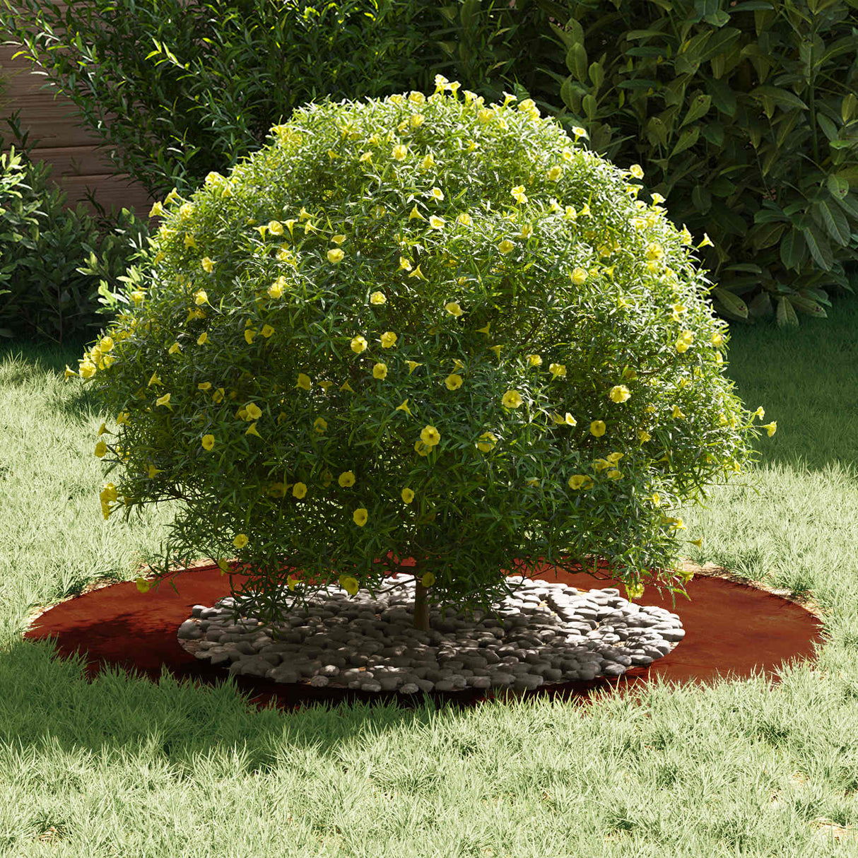 suitable for Flat Tree Ring Brown Ø50 / 80 cm Weathering Steel