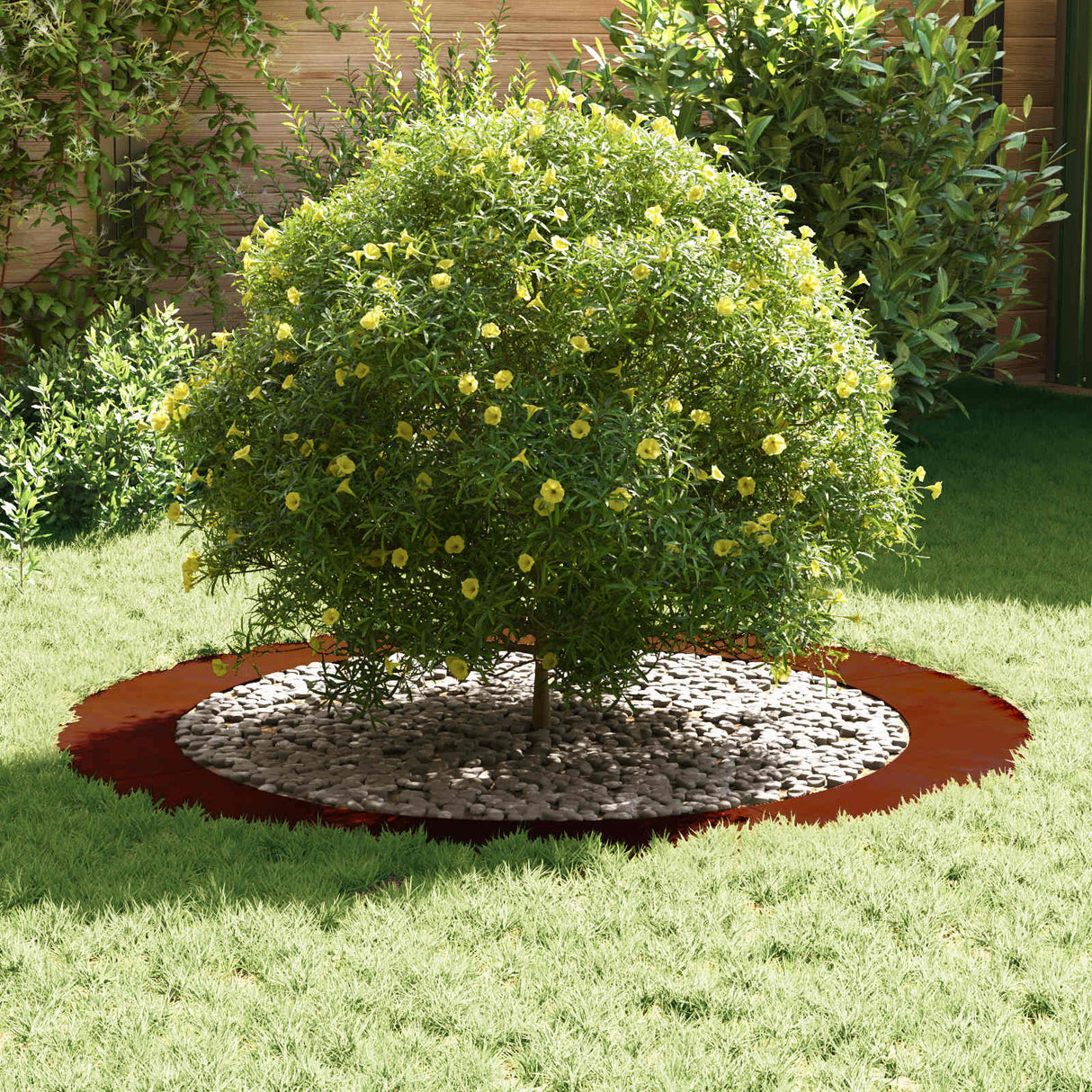 suitable for Flat Tree Rings 5 pcs Brown Ø90 / 120 cm