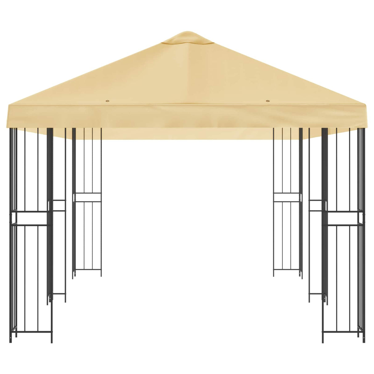 Garden Gazebo 6 x 3 m Cream Polyester and Steel 190 gsm